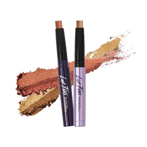[LUKFIXX] Two tone stick eyeshadow 18g 2 colors(Beige brown, Rose brown)